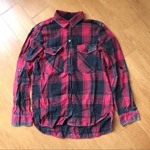 Zara plaid collar shirt